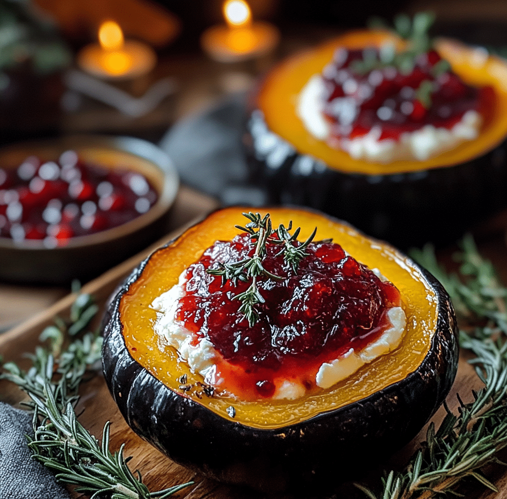 Honey Glazed Acorn Squash with Goat Cheese Delight 4 Recipe Introduction Image