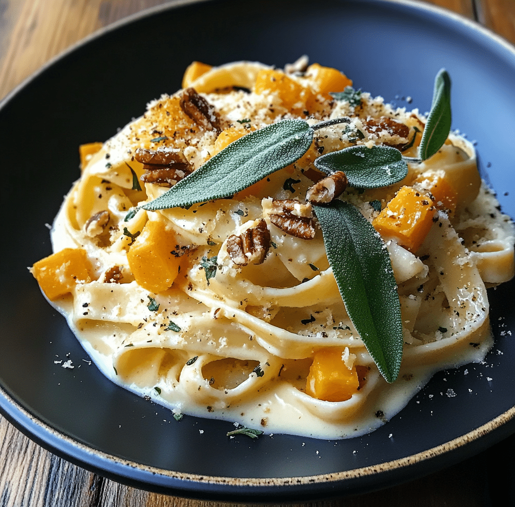 Savory Butternut Squash & Sage Pasta Preparation