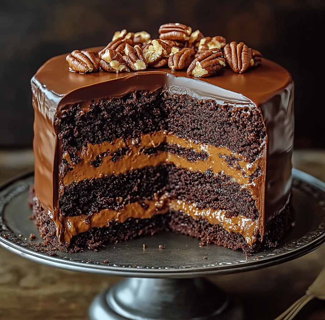 Chocolate Turtle Dream Cake: A Decadent Delight 2 Recipe Introduction Image
