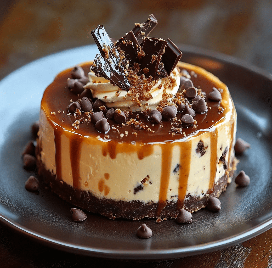 Decadent Salted Caramel Chocolate Chip Cheesecake 5 Recipe Introduction Image