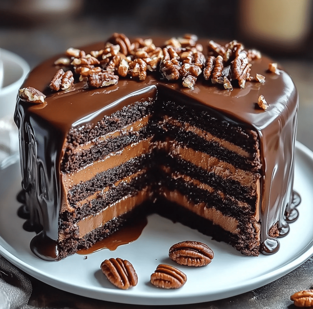 Decadent Chocolate Turtle Dream Cake Recipe 5 Recipe Introduction Image