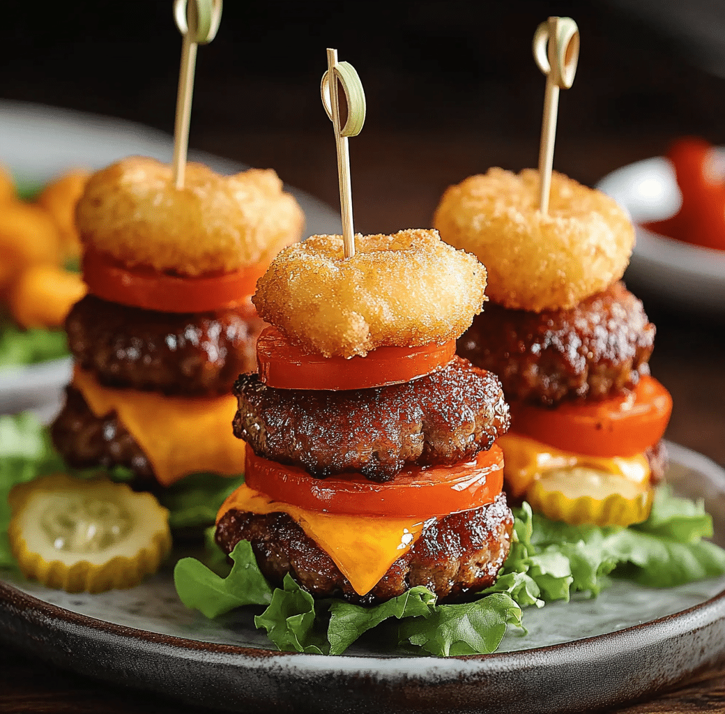 Mini Tater Tot Cheeseburgers: The Ultimate Game Day Snack 5 Recipe Introduction Image