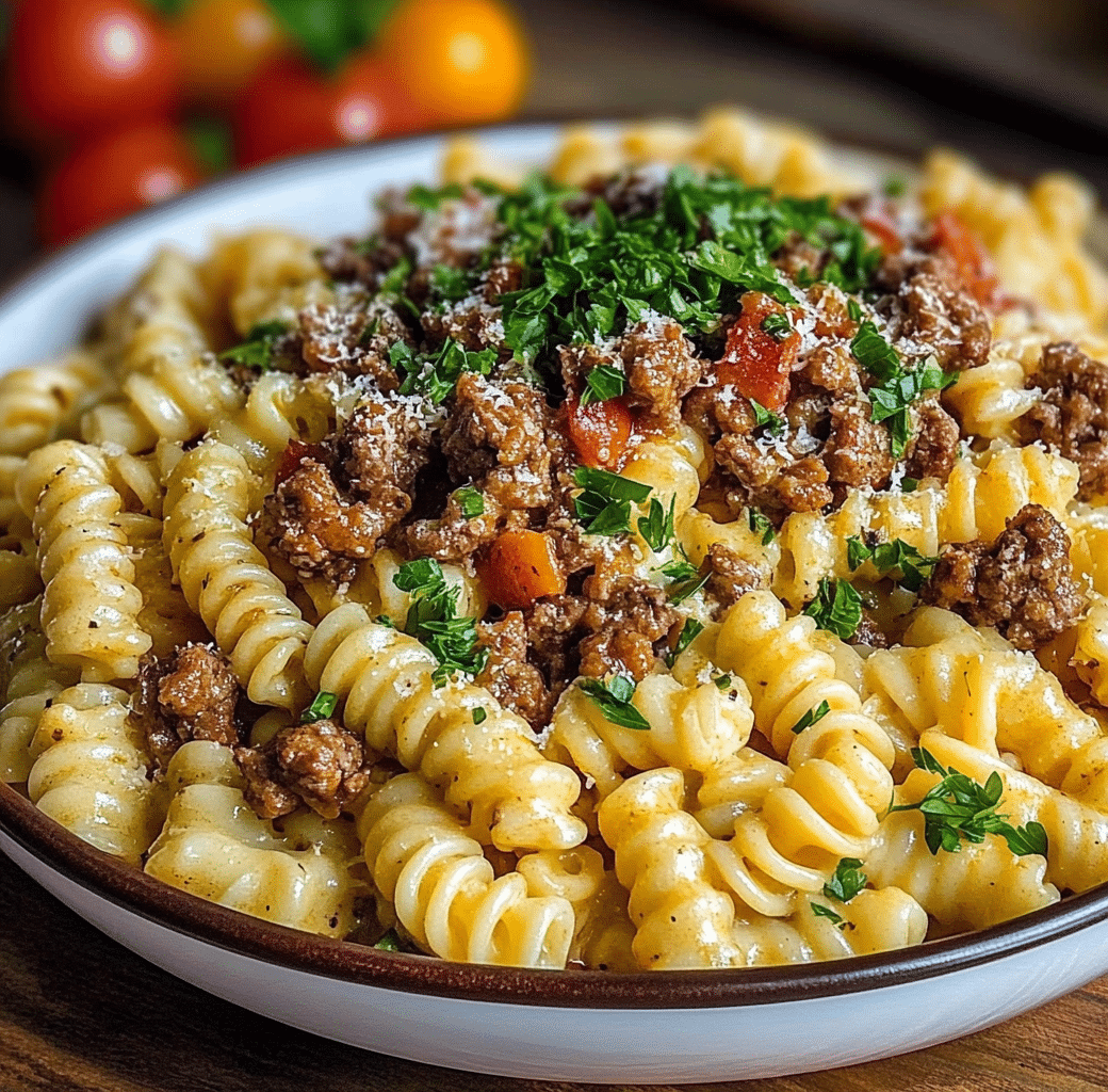 Creamy Cajun Beef and Rotini Delight Recipe 5 Recipe Introduction Image
