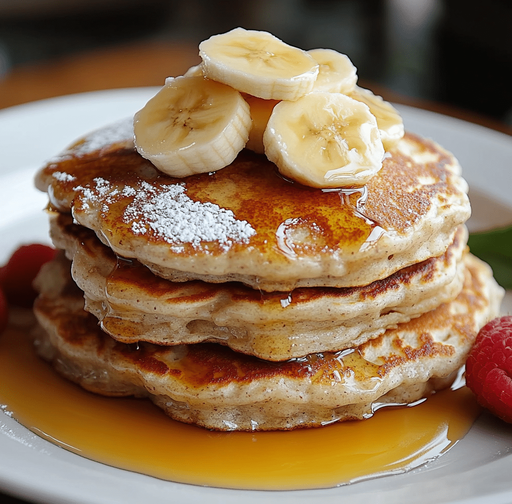 Delicious Banana Oat Pancakes for Breakfast 5 Recipe Introduction Image