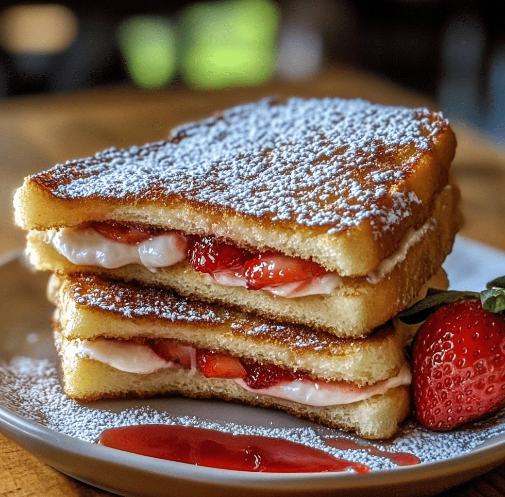 Decadent Fried Strawberry Cheesecake Sandwiches 5 Recipe Introduction Image