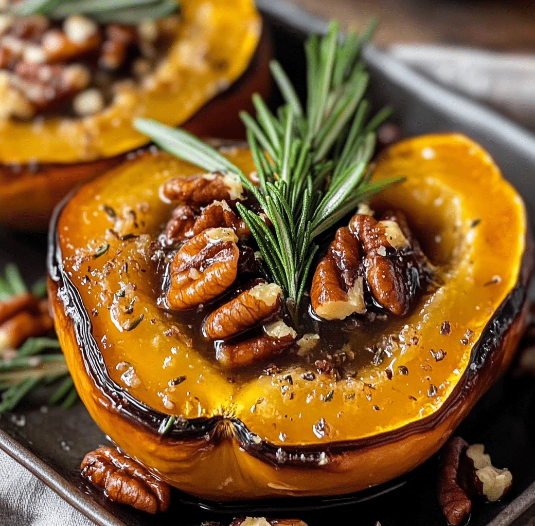 Maple Pecan Rosemary Acorn Squash Recipe 5 Recipe Introduction Image