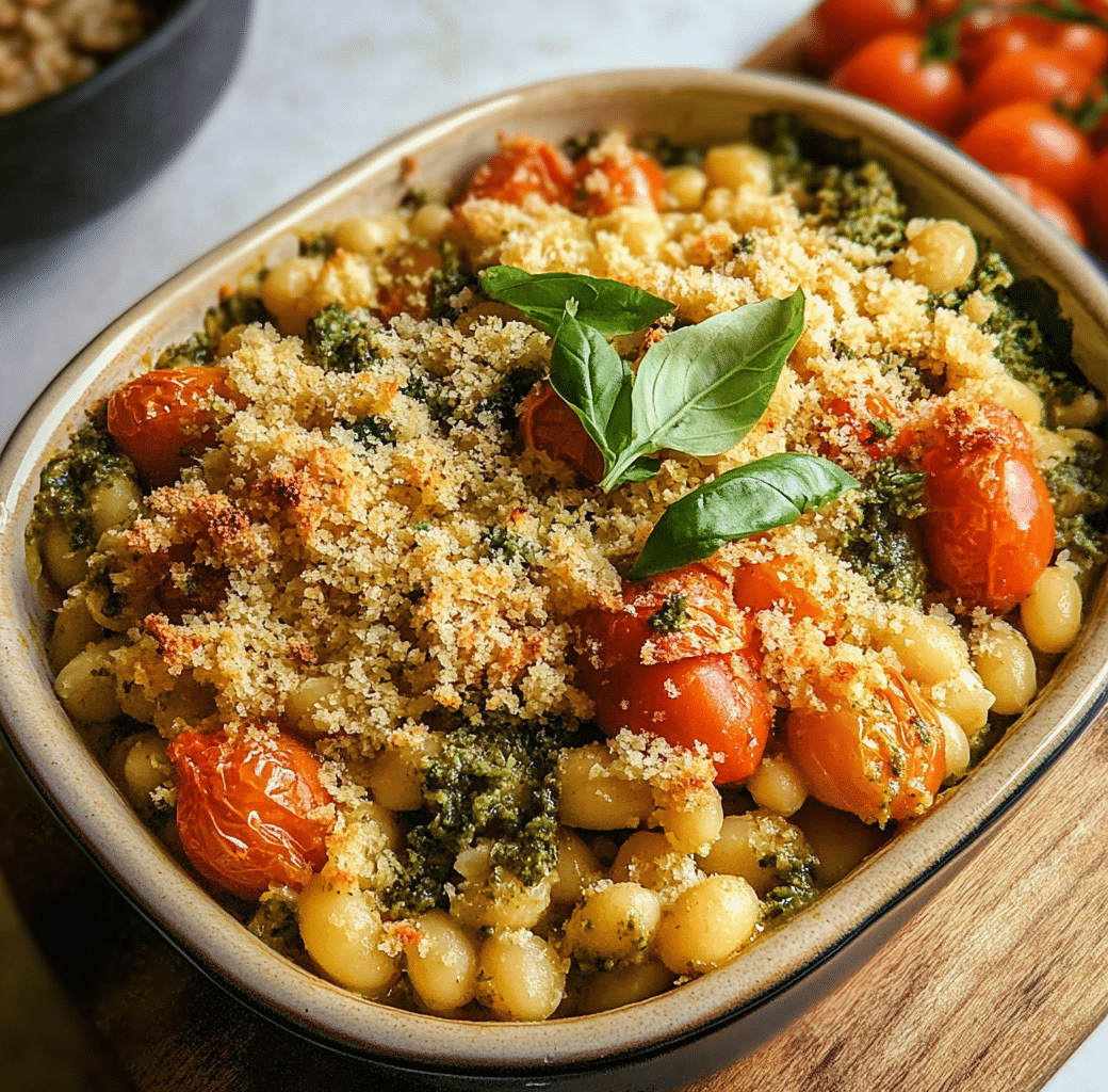 Delicious White Bean and Pesto Bake Recipe 5 Recipe Introduction Image