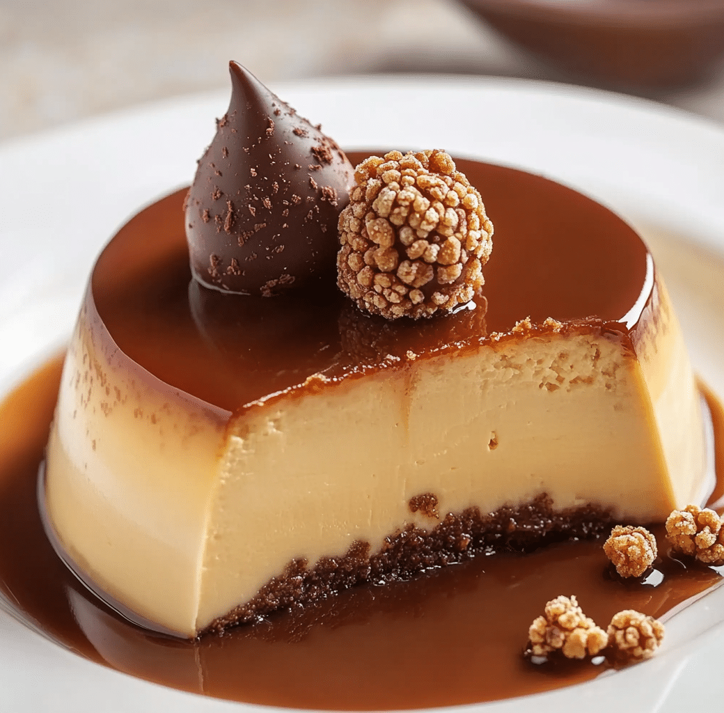 Indulge in Ferrero Rocher Chocolate Flan Delight 5 Recipe Introduction Image