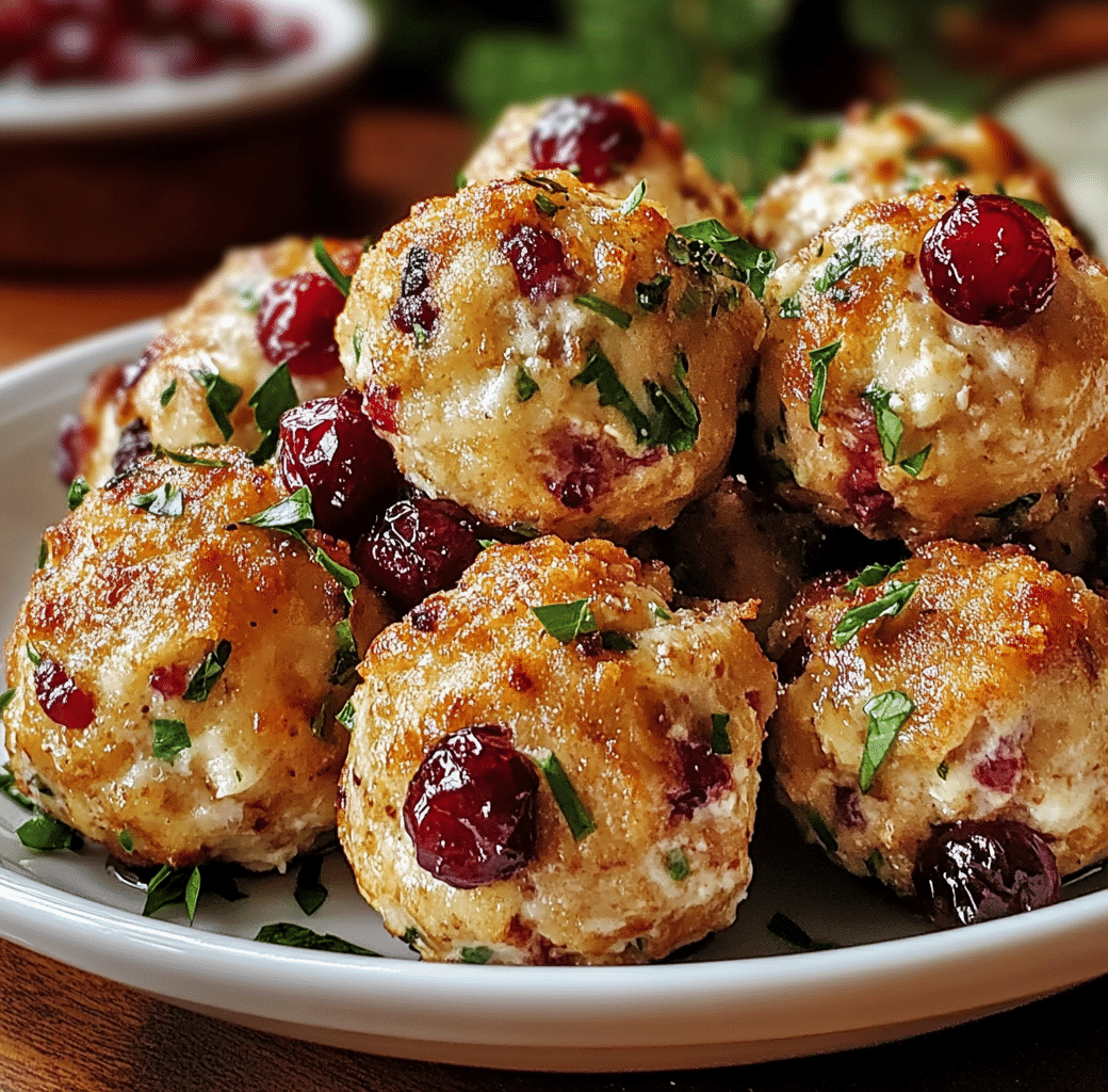 Cranberry Turkey Cottage Cheese Balls Preparation