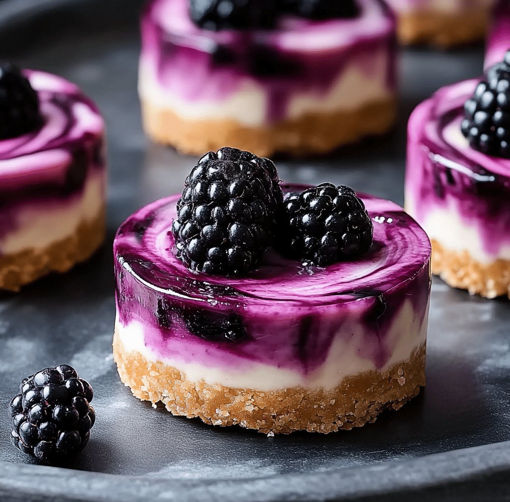 Irresistible Blackberry Mini Cheesecakes Recipe 6 Cooking Process