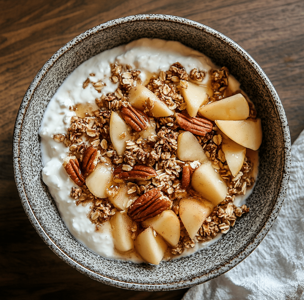 Delicious Cottage Cheese Apple Pie Bowl Recipe 6 Cooking Process