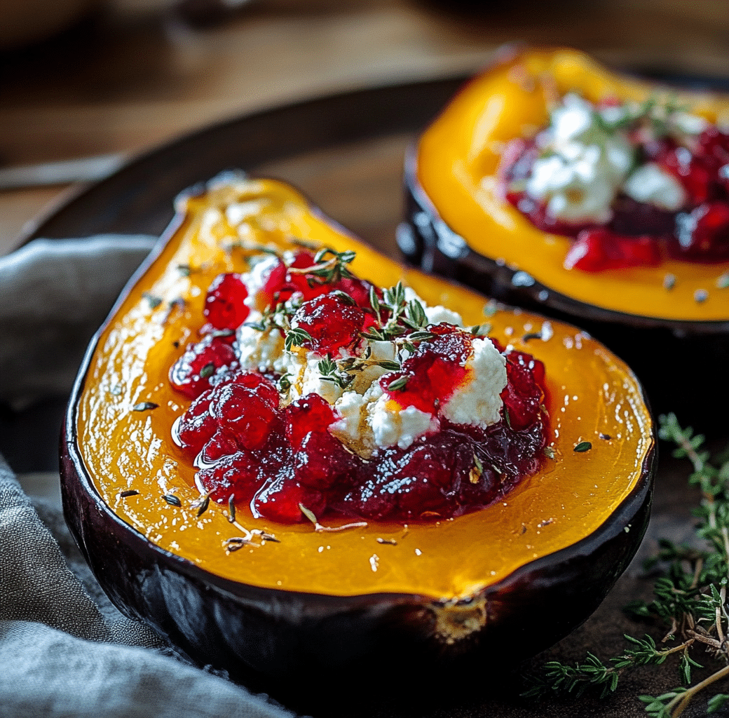 Honey Glazed Acorn Squash with Goat Cheese Delight 5 Cooking Process