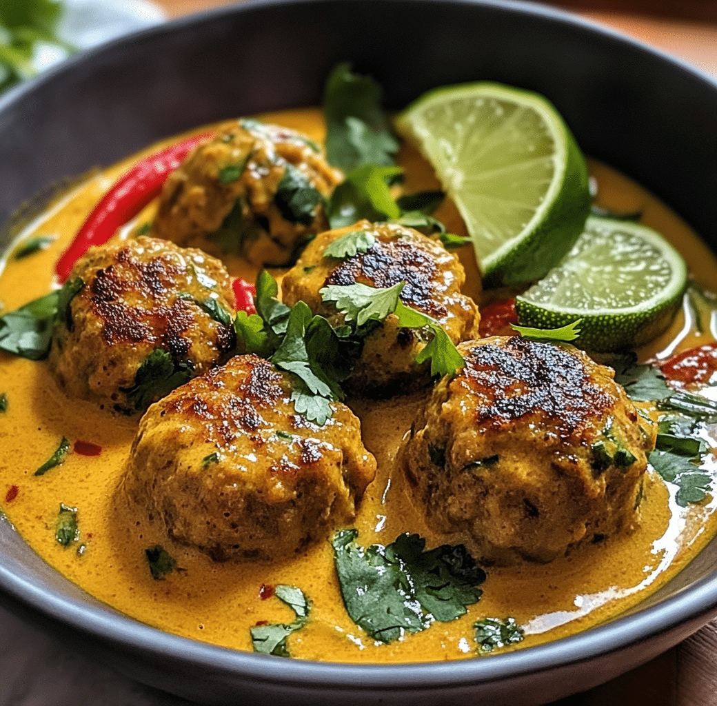 Thai Spiced Chicken Meatballs in Coconut Curry Recipe 6 Cooking Process
