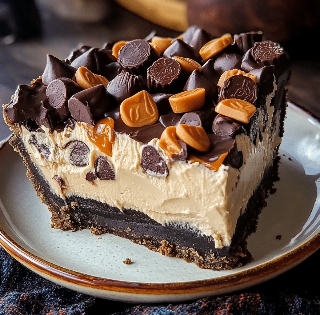 Peanut Butter Cup Pie Cooking Process