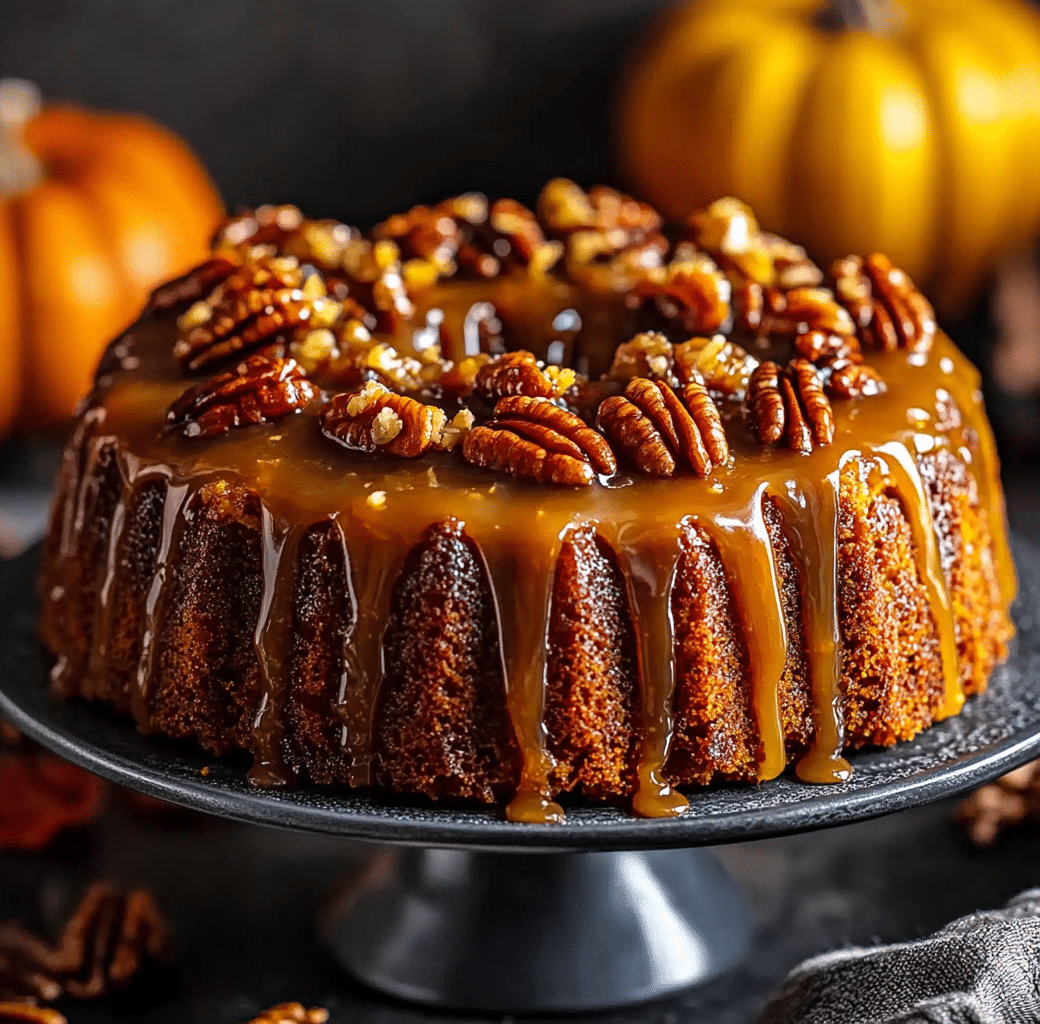 Indulge in Praline Upside-Down Pumpkin Cake 6 Cooking Process