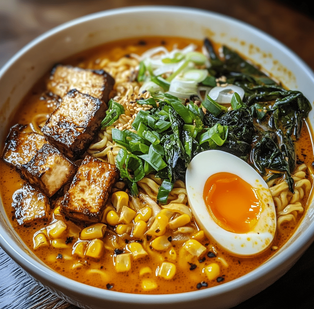 Delicious Pumpkin Miso Ramen with Crispy Sage 6 Cooking Process