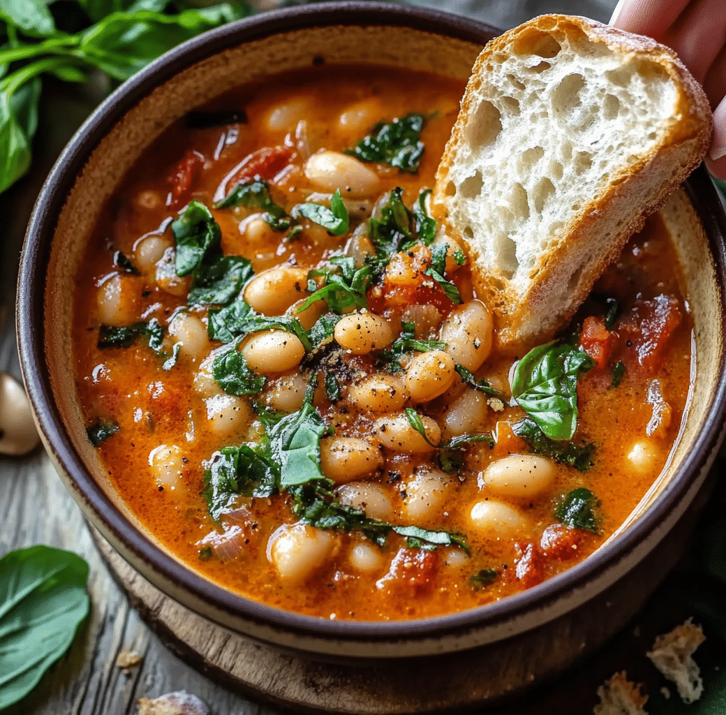 Creamy Tomato White Bean Stew - A Quick Delight 6 Cooking Process