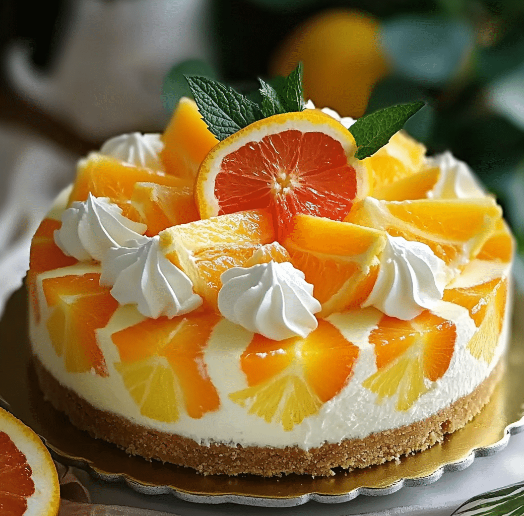 Delicious Pineapple Orange Swirl Cheesecake Recipe 6 Cooking Process