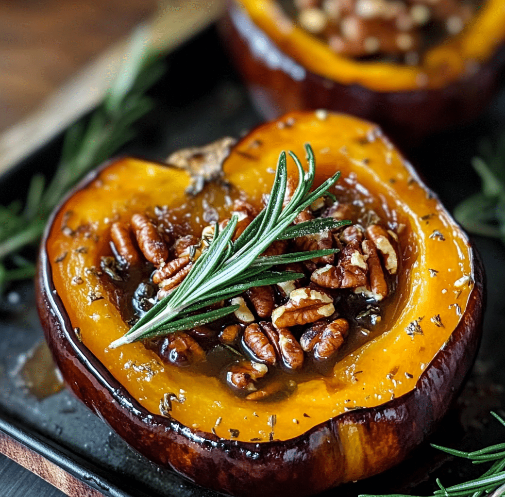 Maple Pecan Rosemary Acorn Squash Recipe 6 Cooking Process