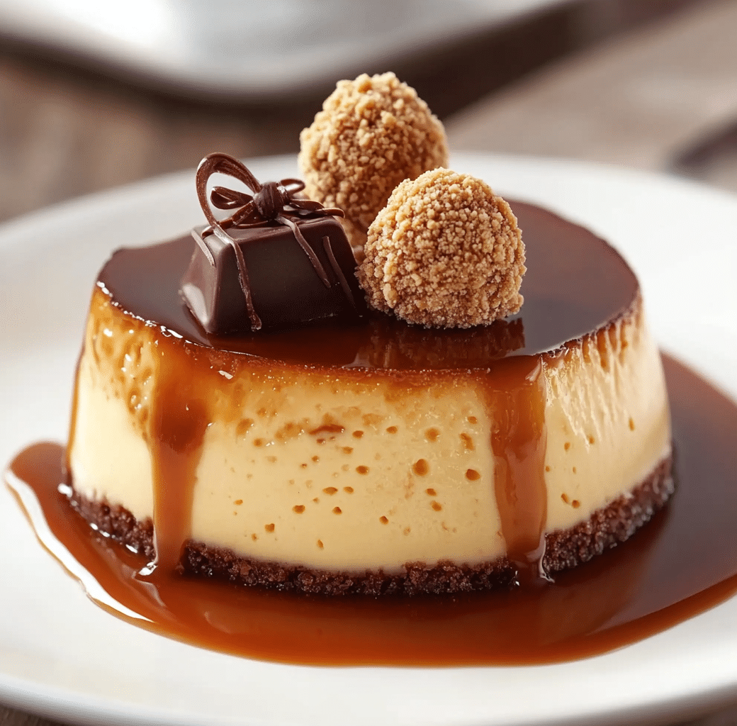 Indulge in Ferrero Rocher Chocolate Flan Delight 6 Cooking Process