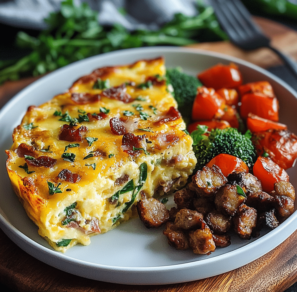 Cooking Process of Keto Breakfast Casserole