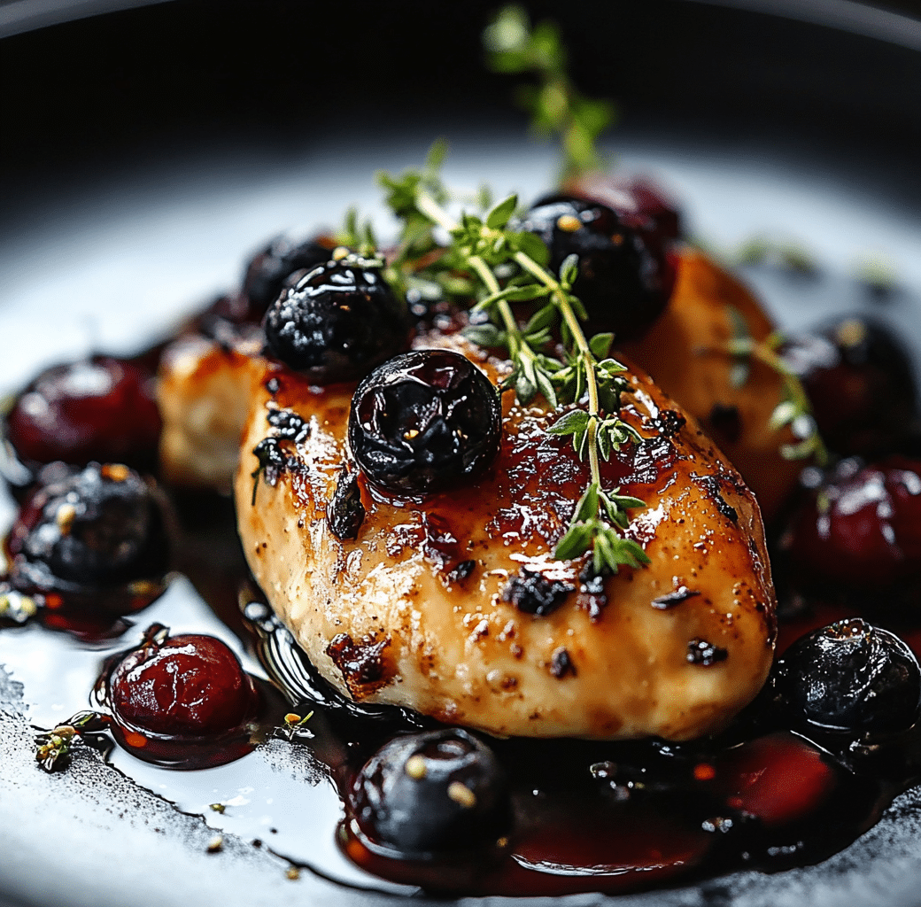 Delicious Blueberry Thyme Chicken Recipe 6 Cooking Process
