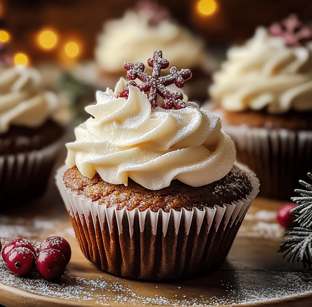 Delicious Gingerbread Cupcakes with Cream Cheese Frosting 5 Recipe Introduction Image