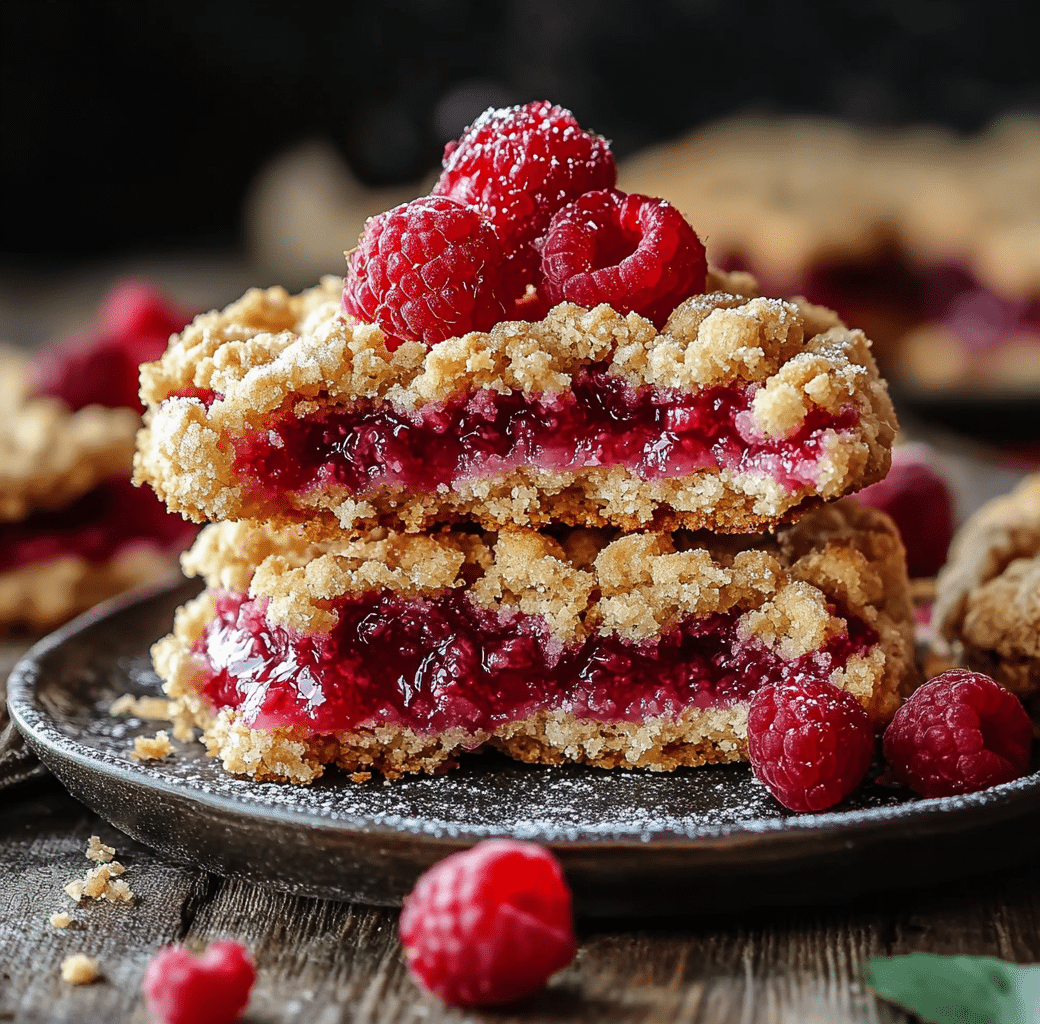 Raspberry Crumble Cookies Preparation Image