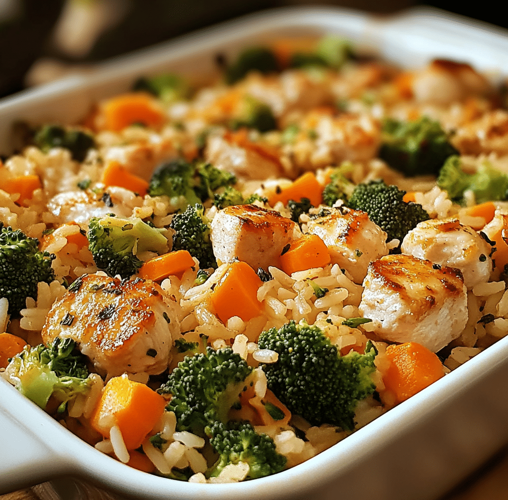 Healthy Chicken and Rice Casserole Image