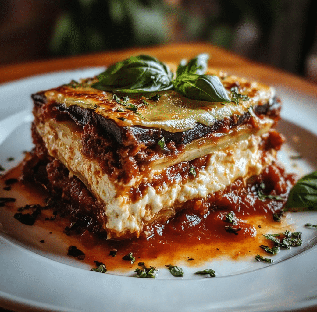 Eggplant Lasagna Cooking Process