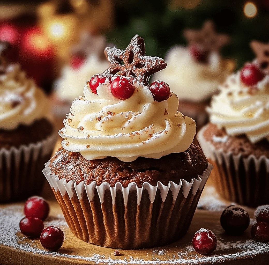 Delicious Gingerbread Cupcakes with Cream Cheese Frosting 6 Cooking Process