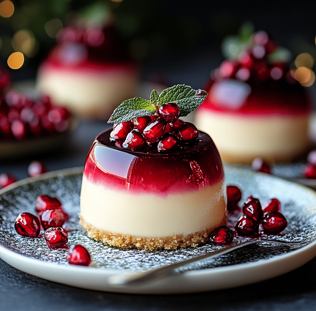 Festive Pomegranate-Glazed Cheesecake Domes Recipe 6 Cooking Process