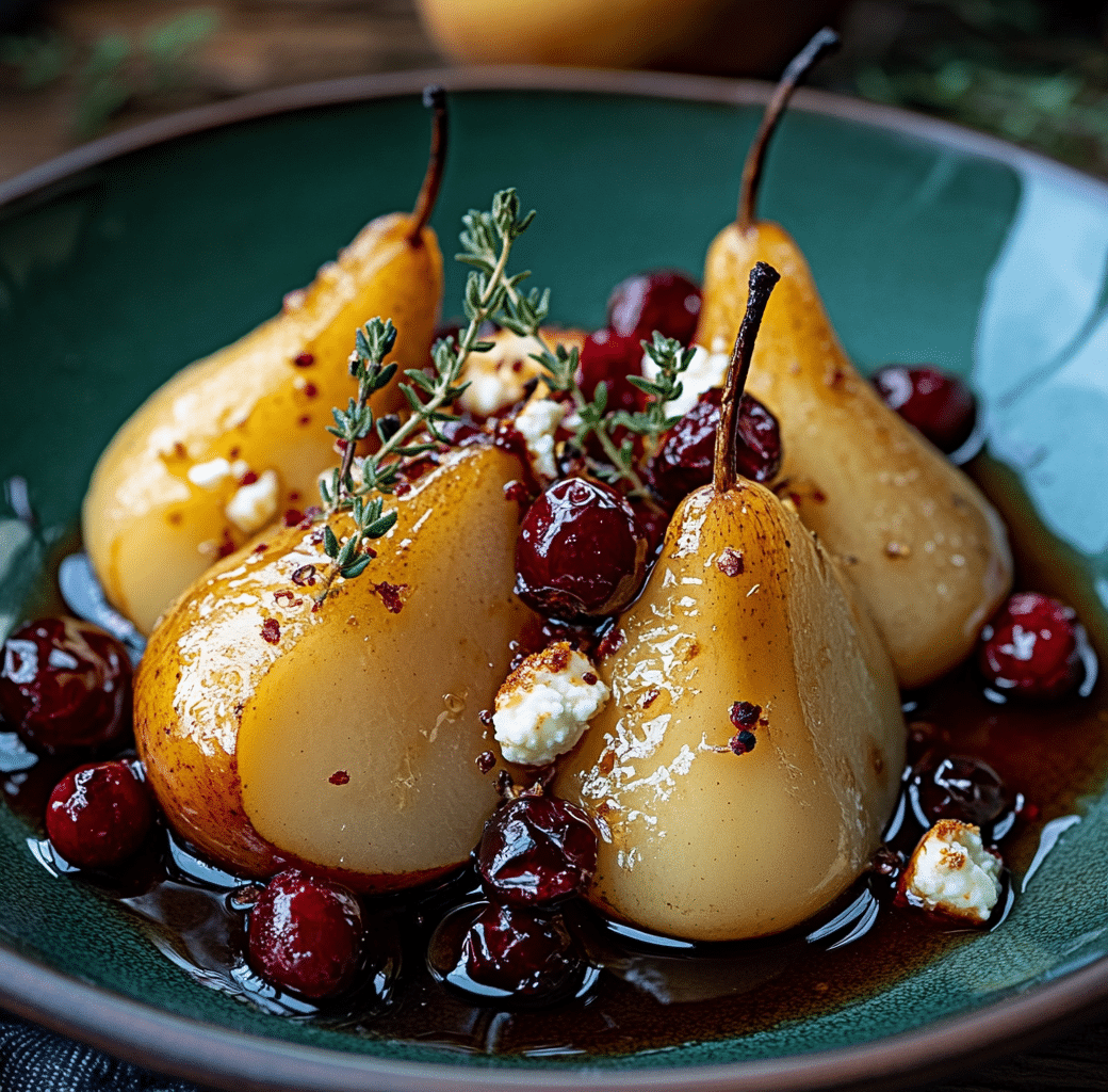Festive Roasted Pears Preparation Image
