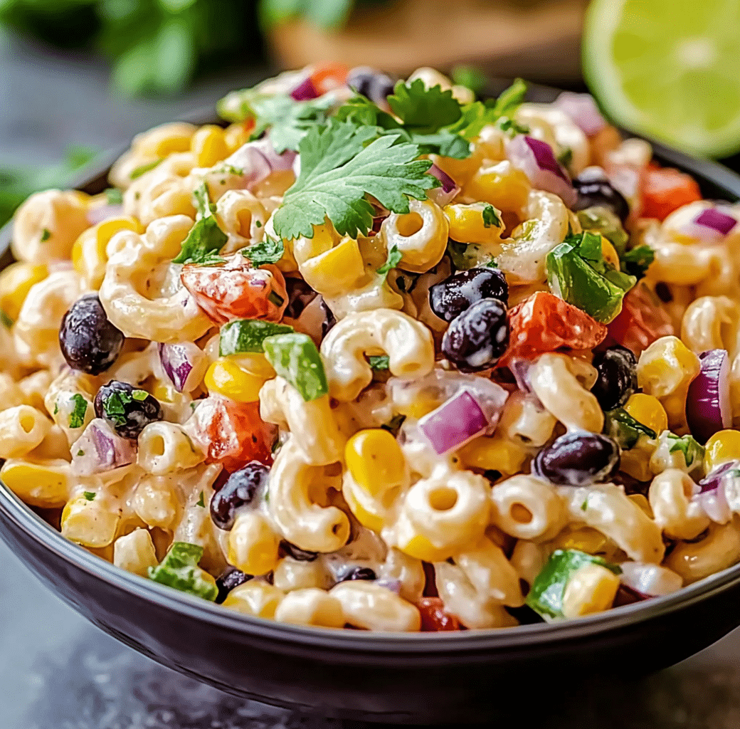 Mexican Macaroni Salad Preparation Image
