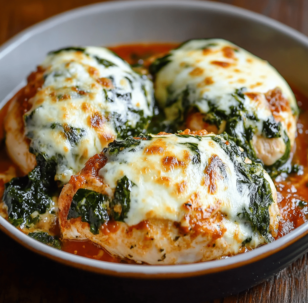 Delicious Ricotta Spinach Topped Chicken Recipe 5 Recipe Introduction Image