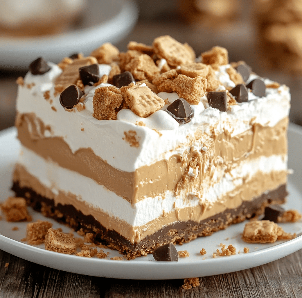 Peanut Butter Layered Delight Process Image