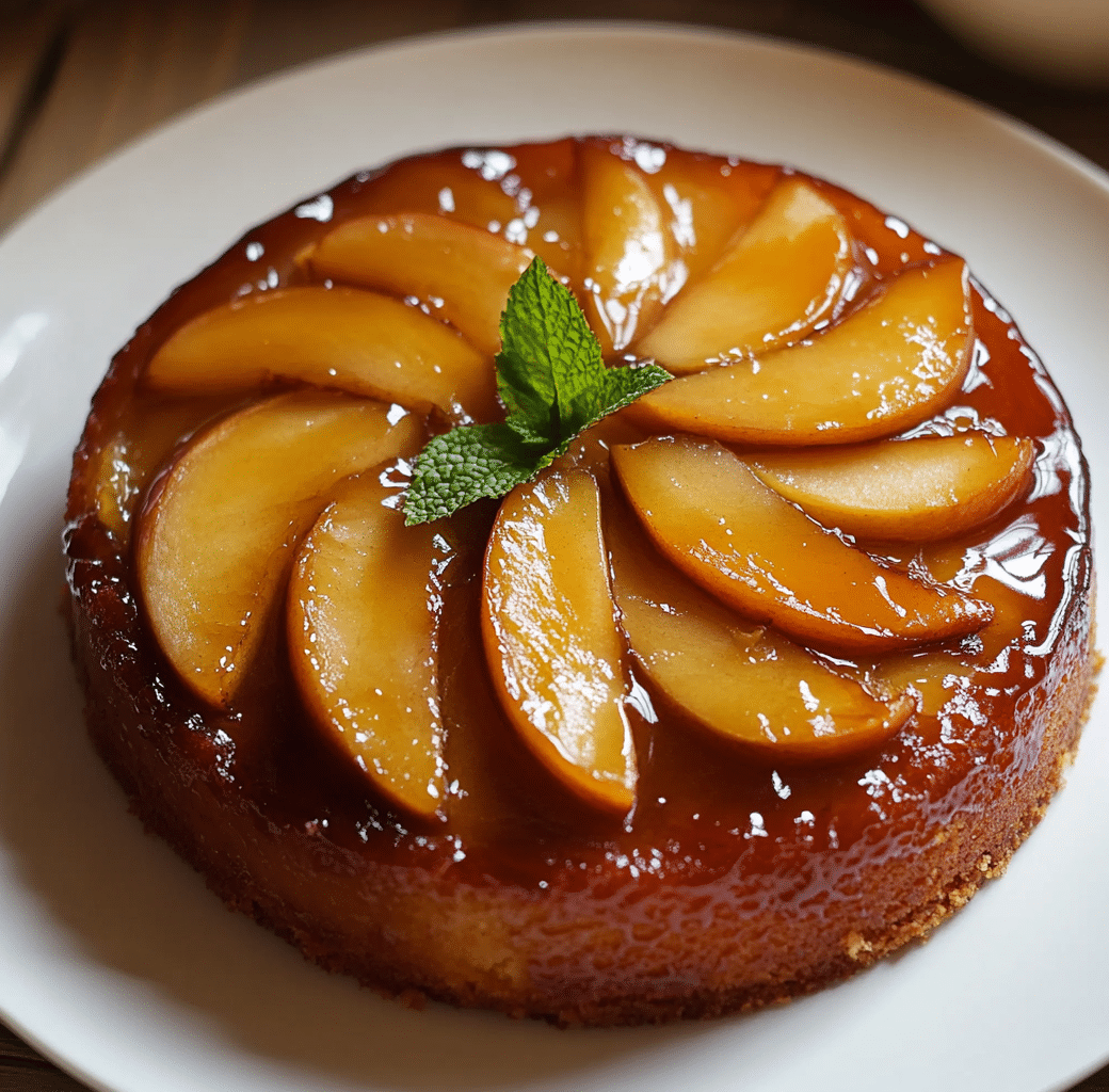 Caramel Apple Cake Preparation