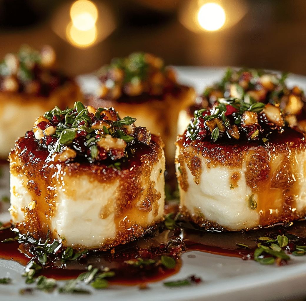 Pistachio-Crusted Brie Bites Ready to Serve
