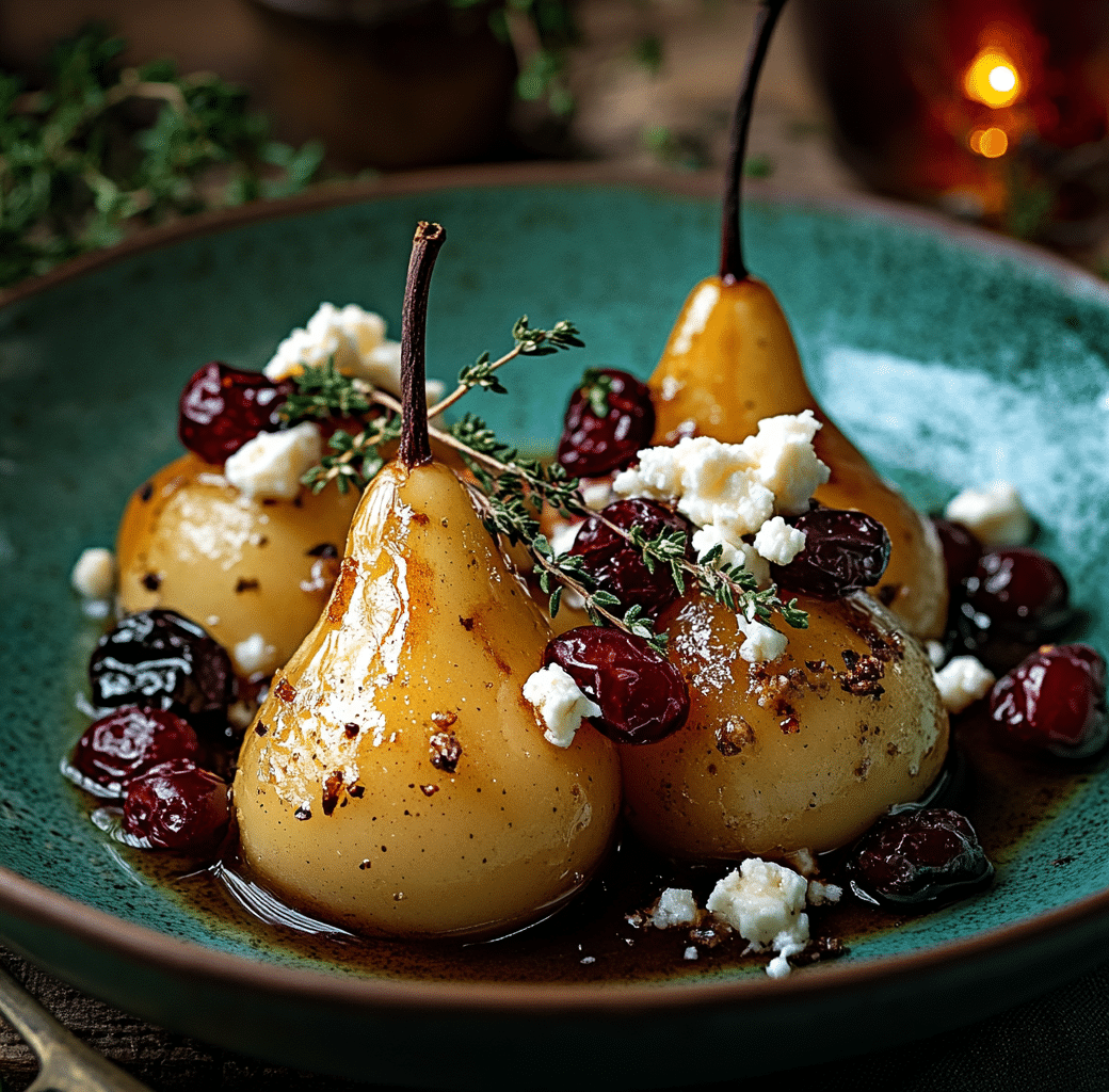 Finished Festive Roasted Pears