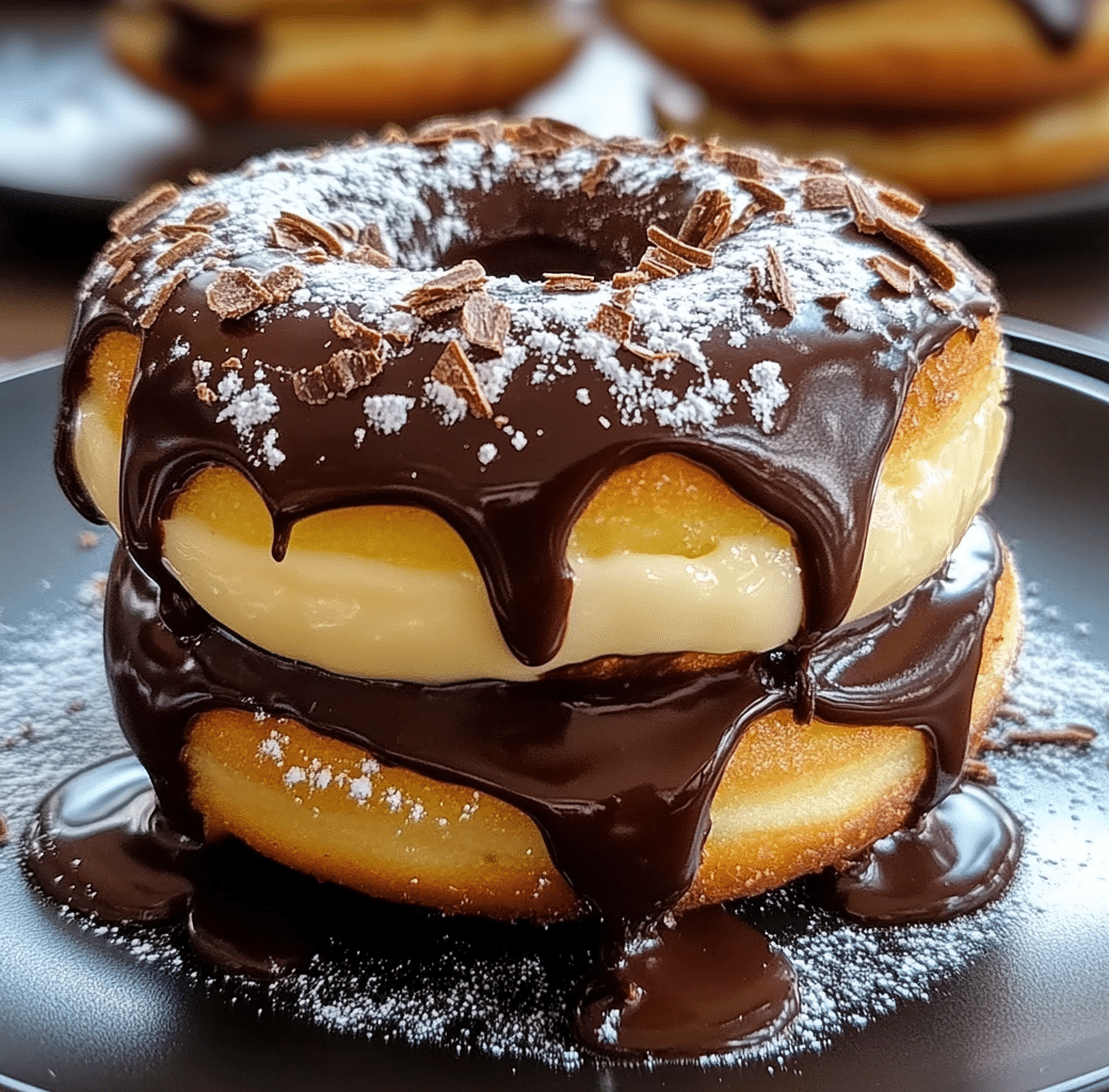 Boston Cream Donuts Preparation
