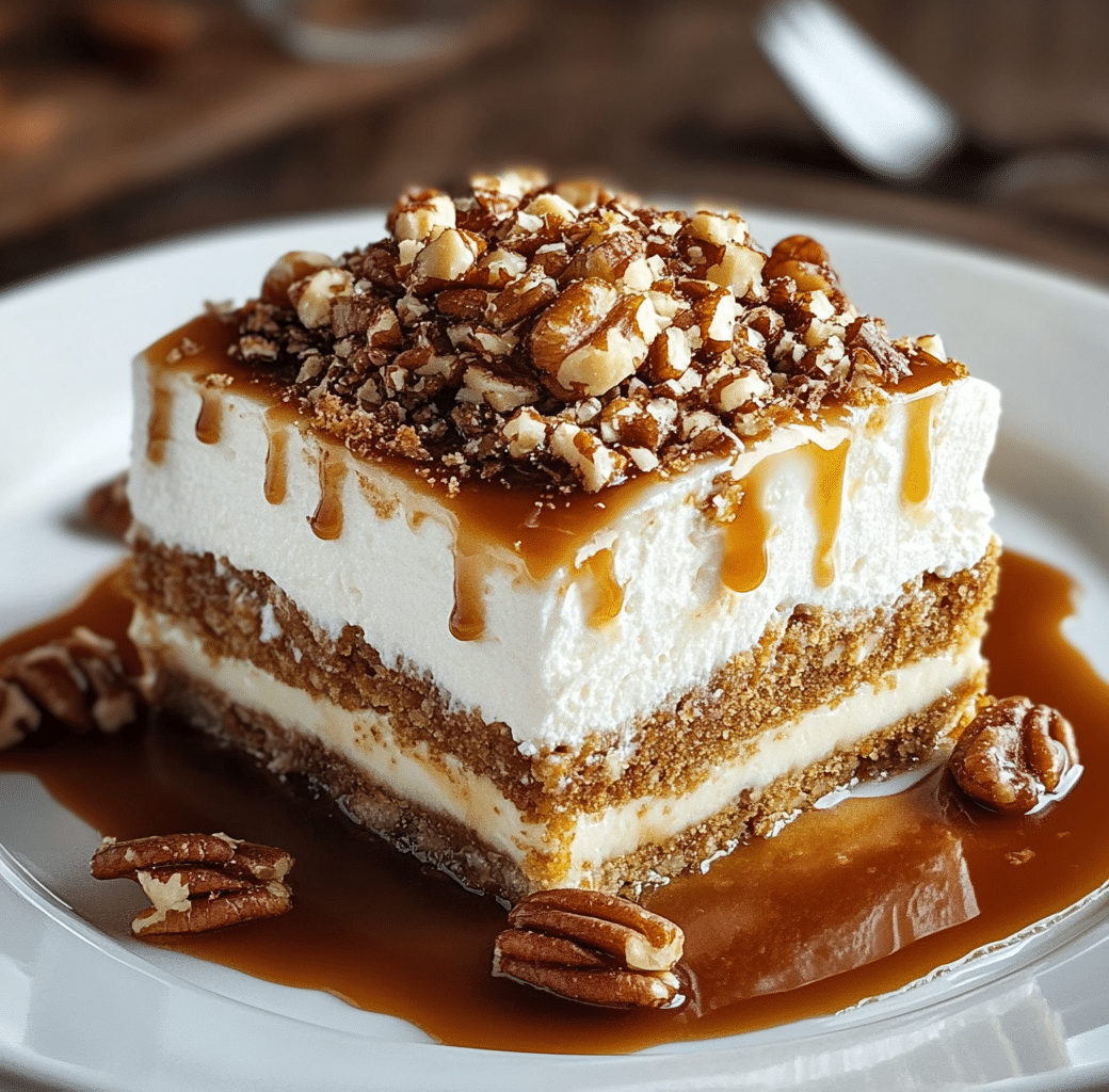 Delightful Caramel Pecan Lasagna Squares Recipe 5 Recipe Introduction Image