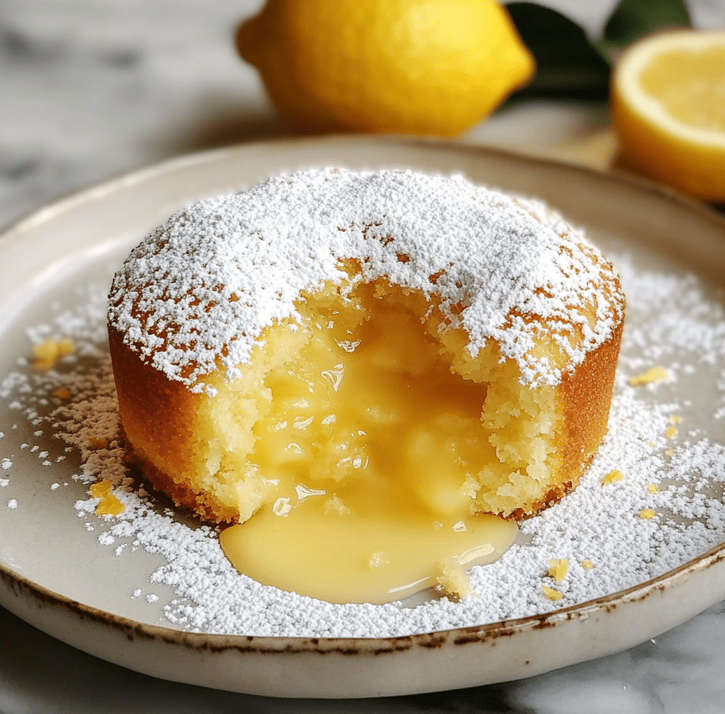 Lemon Lava Cake Process
