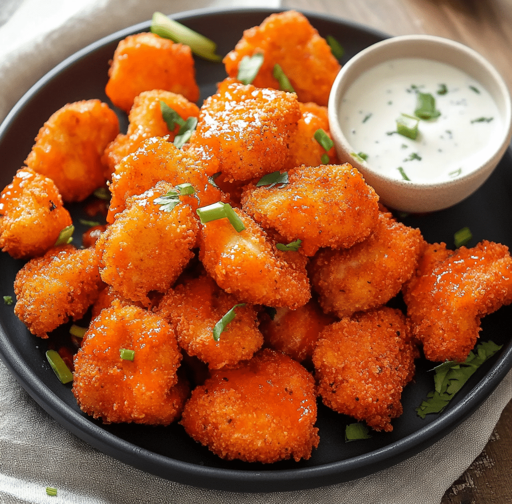 Crispy Buffalo Air Fryer Chicken Nuggets Recipe 5 Recipe Introduction Image