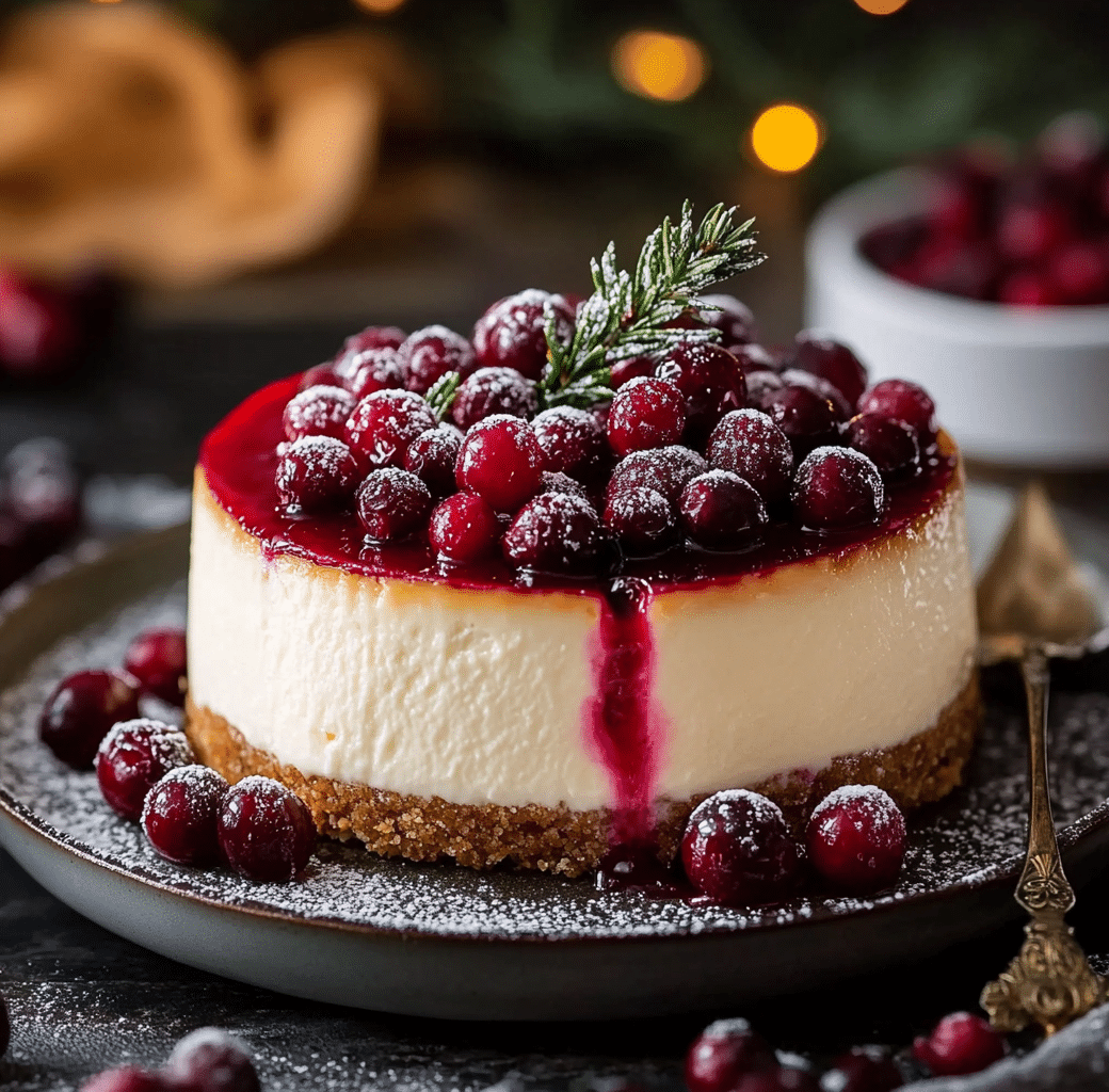 Cranberry White Chocolate Cheesecake Ingredients
