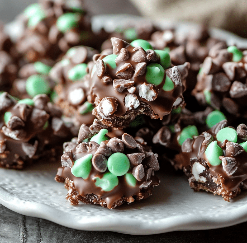 Mint Chocolate Chip Clusters Preparation Image