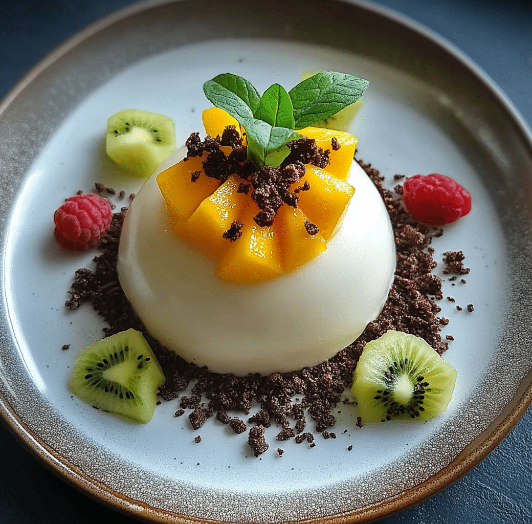 Coconut Panna Cotta Serving