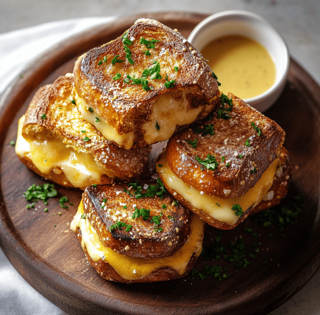 Delicious Pretzel Mini Grilled Cheese Sandwiches 6 Cooking Process