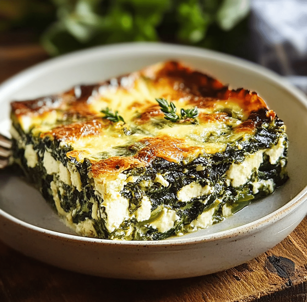 Easy Feta and Spinach Casserole for Any Meal 6 Cooking Process