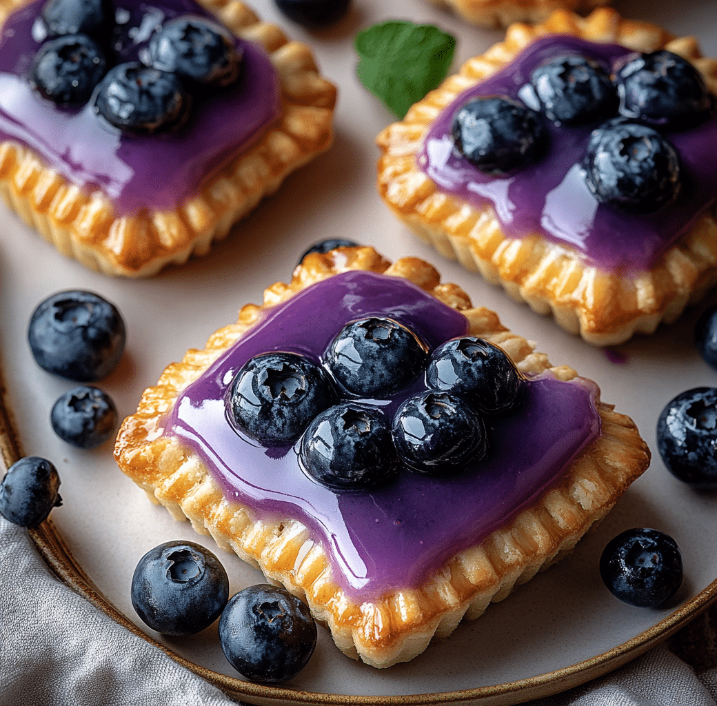 Blueberry Pop Tarts Cooking Process