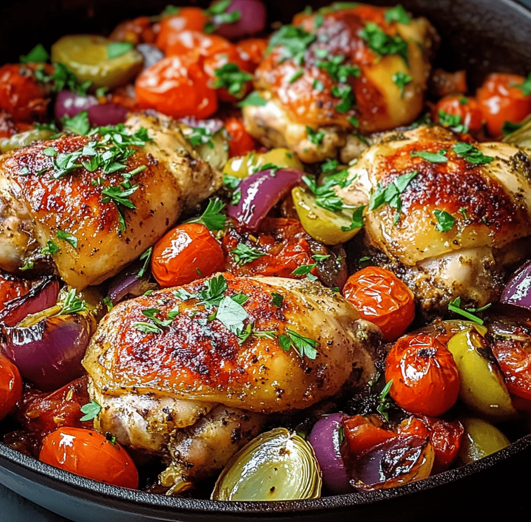 One-Pan Mediterranean Chicken: Easy & Flavorful Dinner 5 Recipe Introduction Image